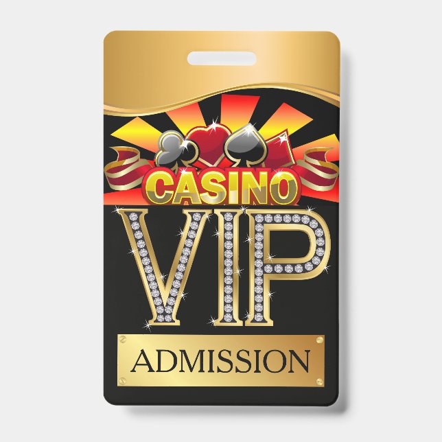 CASINO VIP Lanyard BADGE (Front)