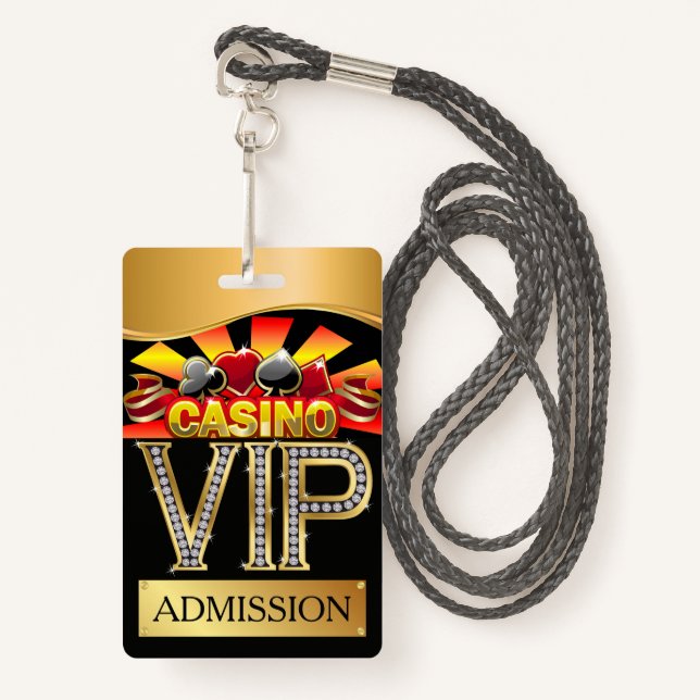 CASINO VIP Lanyard BADGE (Front with Lanyard)