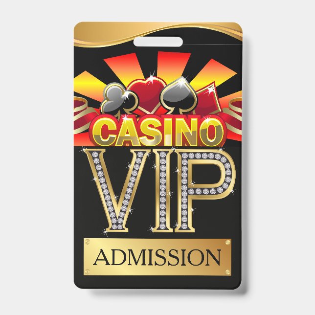 CASINO VIP Lanyard BADGE See Back (Front)