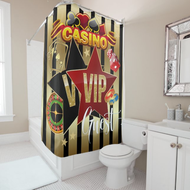 Casino VIP SHOWER CURTAIN (In Situ)