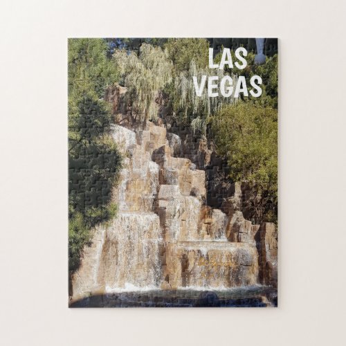 Casino Waterfall In Las Vegas Challenging  Jigsaw Puzzle