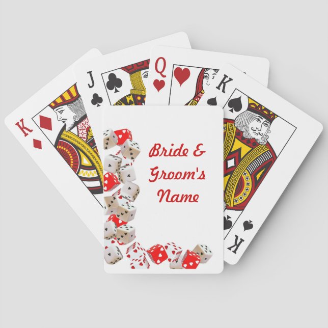Casino Wedding deck of Playing Cards Favors (Back)