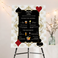 Casino Wedding Drunk In Love Wedding Bar Sign