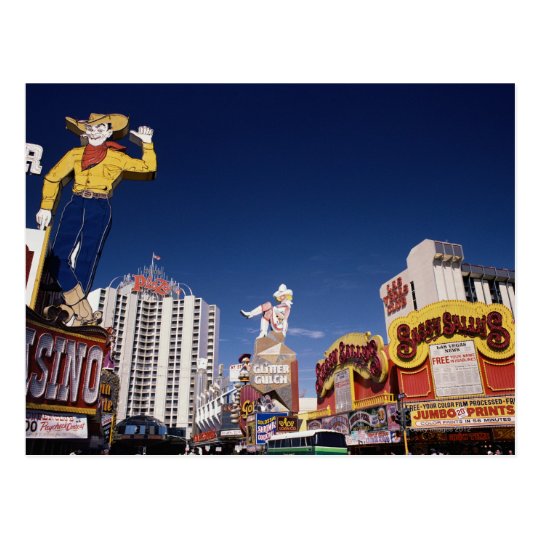 Casinos and hotels in Las Vegas Postcard | Zazzle.com