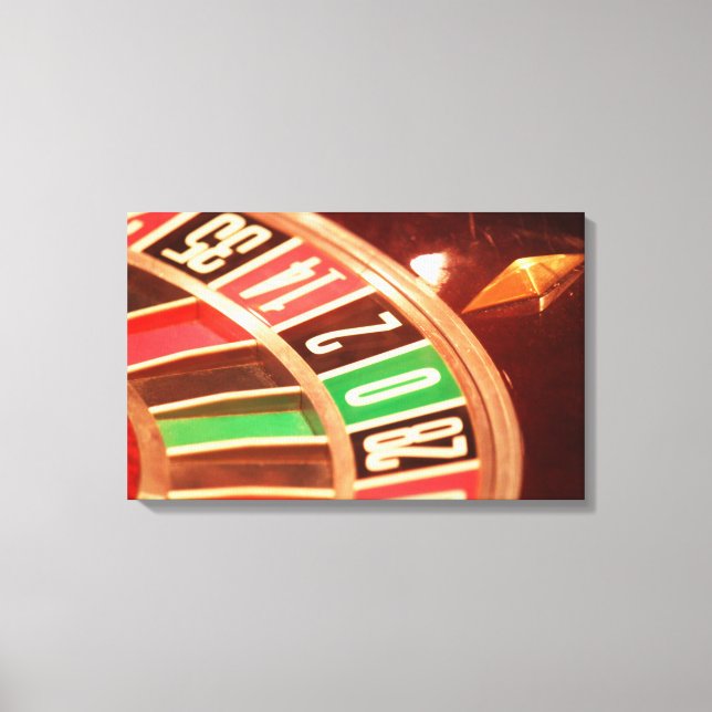 Casisno Roulette Wheel Canvas Print (Front)