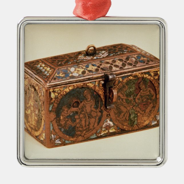 Casket, 13th century metal ornament (Front)