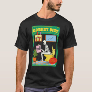 Casket Diet Vegan Recipes Skelly's 3 Step Plan T-Shirt