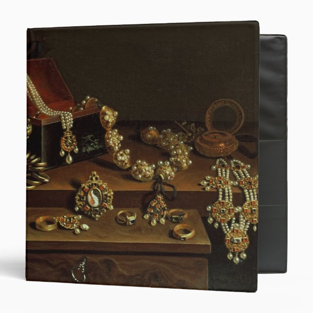 Casket of jewels on a table 3 ring binder (Front/Inside)