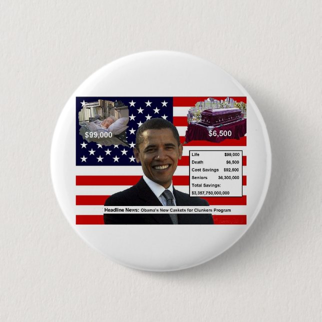CASKETS for CLUNKERS Pinback Button (Front)