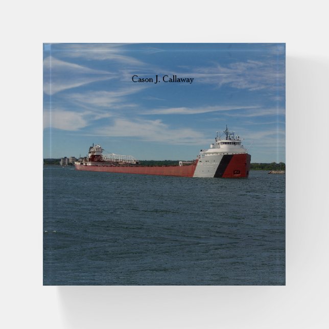 Cason J. Callaway paperweight (Front)