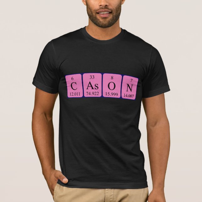 Cason periodic table name shirt (Front)