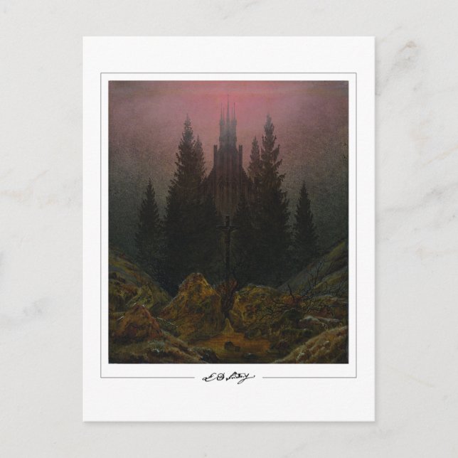 Caspar David Friedrich #3 - Fine Art Postcard (Front)