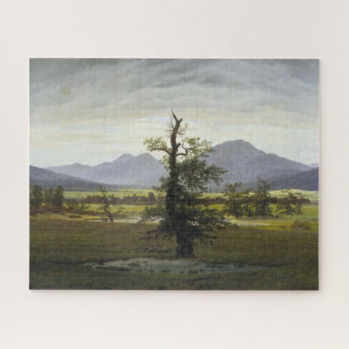 Caspar David Friedrich The Lonesome Tree art Jigsaw Puzzle