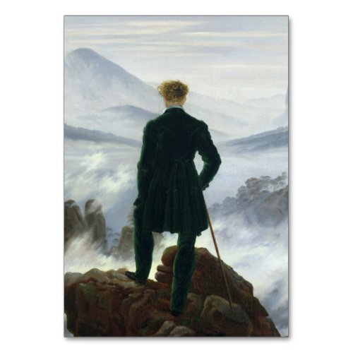 Caspar David Friedrich _ The Wanderer Table Number