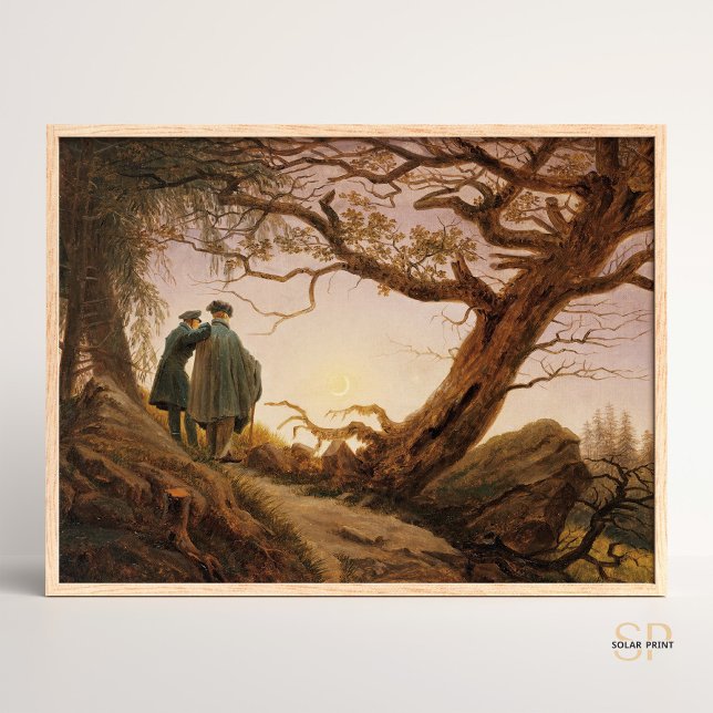 Caspar David Friedrich Two Men Contemplating the M Poster (Creator Uploaded)