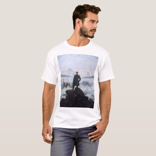 CASPAR DAVID FRIEDRICH _ Wanderer above the sea T_Shirt