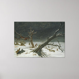 Caspar David Friedrich Winter Landscape Canvas Print