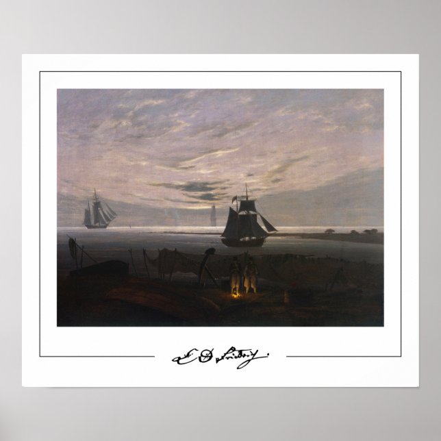 Caspar David Friedrich Zedign Art Poster #59 (Front)