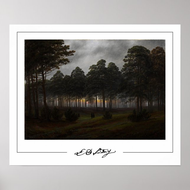 Caspar David Friedrich Zedign Art Poster #72 (Front)