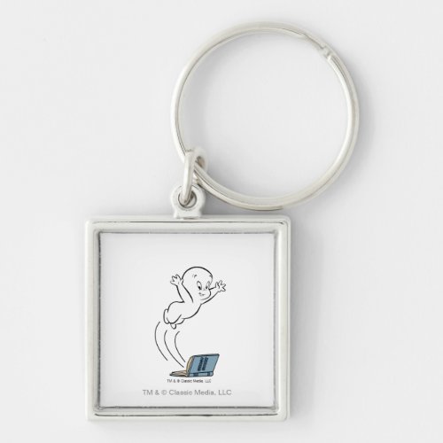 Casper and Ghost Story Book Keychain