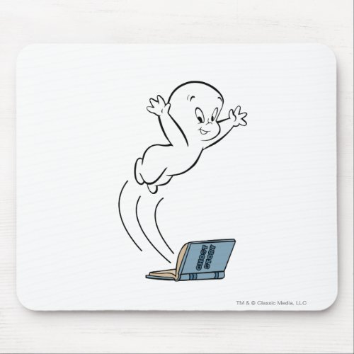 Casper and Ghost Story Book Mouse Pad