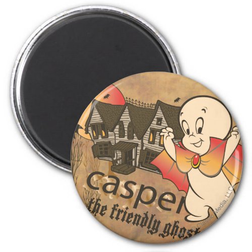 Casper and Haunted House Magnet