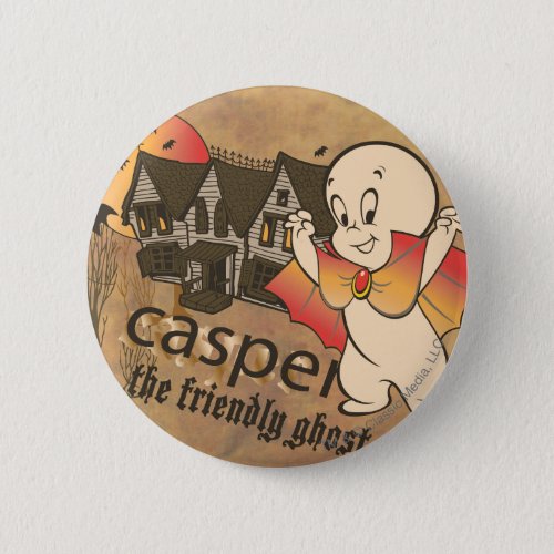 Casper and Haunted House Pinback Button
