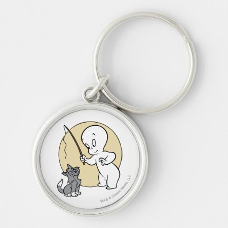 Casper And Kitten Keychain