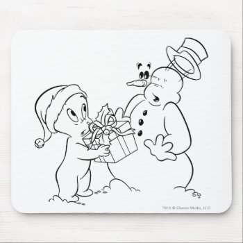 Casper And Snowman Mouse Pad by casper at Zazzle