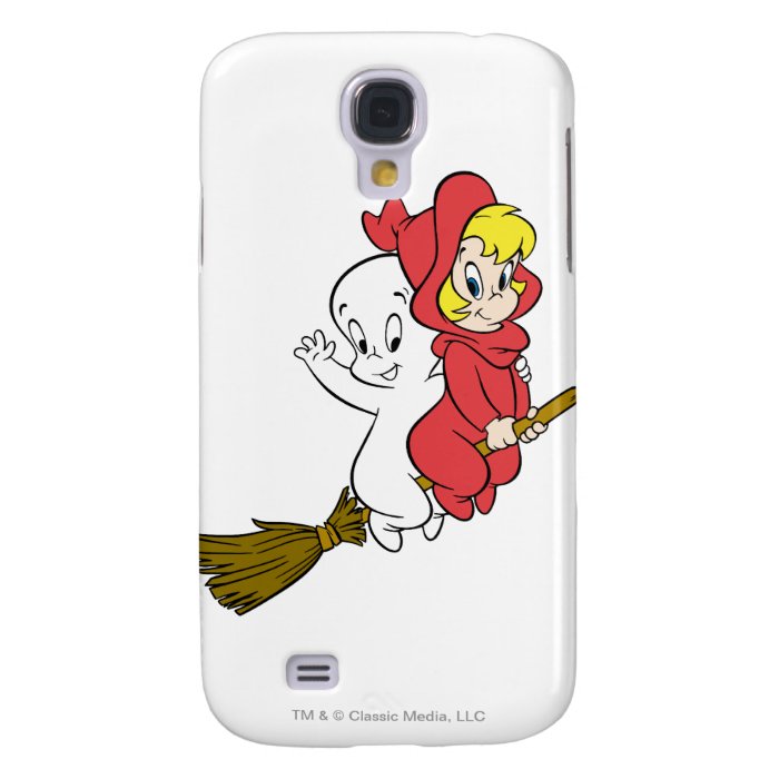 Casper and Wendy Riding Broom Samsung Galaxy S4 Covers