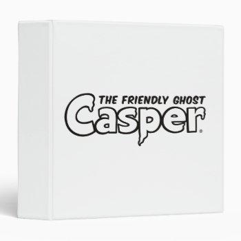 Casper Black Outline Logo Binder by casper at Zazzle