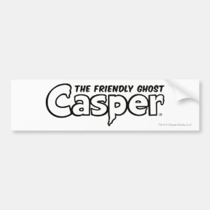 Casper Black Outline Logo Bumper Sticker