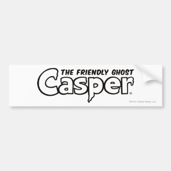 Casper Black Outline Logo Bumper Sticker by casper at Zazzle