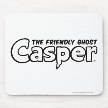 Casper Black Outline Logo Mouse Pad by casper at Zazzle
