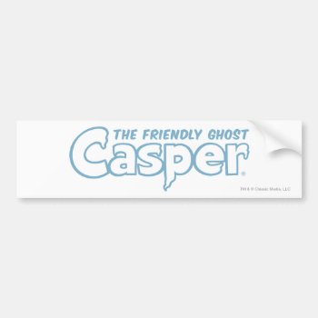 Casper Blue Outline Logo Bumper Sticker by casper at Zazzle