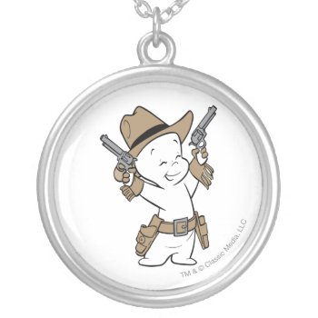 Casper Cowboy Silver Plated Necklace by casper at Zazzle