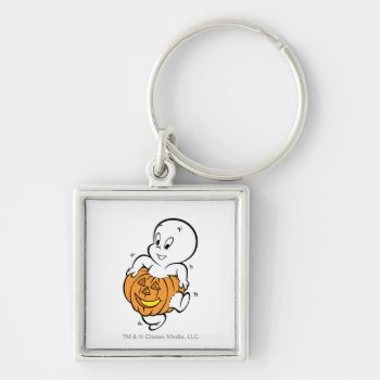Casper Dancing In Pumpkin Keychain by casper at Zazzle