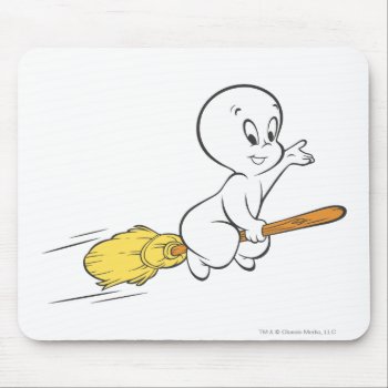 Casper Flying On Broom Mouse Pad by casper at Zazzle