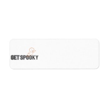 Casper Get Spooky Label by casper at Zazzle