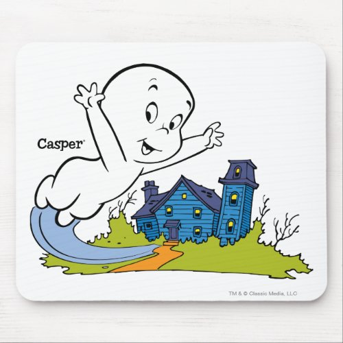 Casper Haunted House Mouse Pad