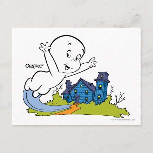 Casper Haunted House Postcard