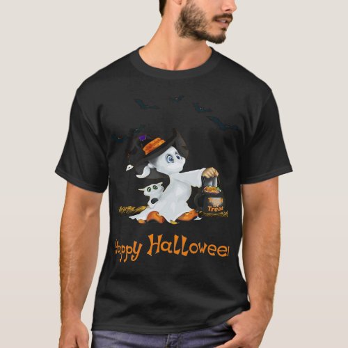 casper in halloween T_Shirt