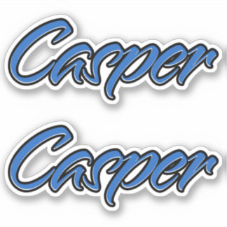 Casper Name blue sticker Sticker Sticker Sticker
