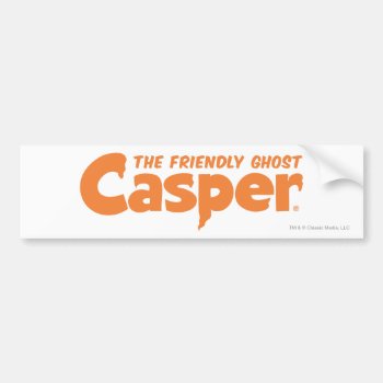 Casper Orange Logo 1 Bumper Sticker by casper at Zazzle