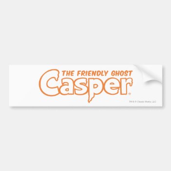 Casper Orange Logo 2 Bumper Sticker by casper at Zazzle