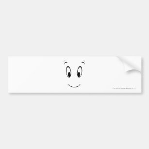 Casper Smiley Face Bumper Sticker