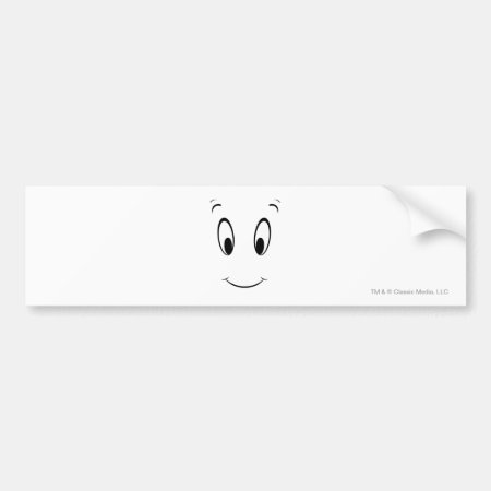 Casper Smiley Face Bumper Sticker