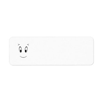 Casper Smiley Face Label by casper at Zazzle