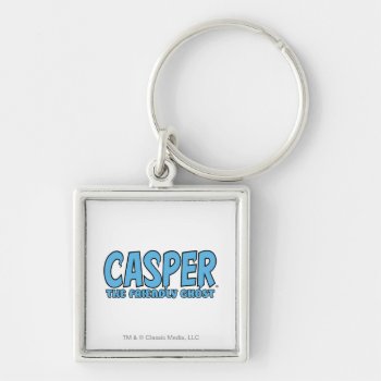 Casper The Friendly Ghost Blue Logo 1 Keychain by casper at Zazzle