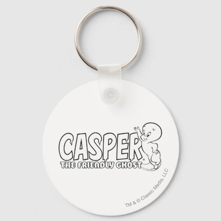 Casper The Friendly Ghost Logo 2 Keychain
